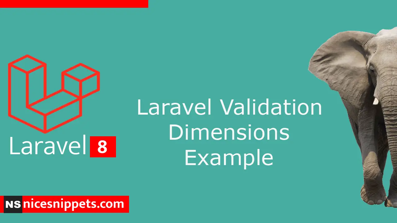 Laravel Validation Dimensions Example